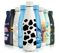 HoneyHolly Gourde Isotherme, Acier Inoxydable 18/8, Bouteille Isotherme, 500ML Sans BPA, Gourde Inox Enfant, Étanche Double Isolation, Bouteille Inox pour Le Camping, Les Écoles, Les Gymnases