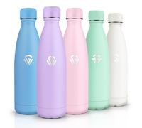 HoneyHolly Gourde Isotherme, Acier Inoxydable 18/8, Bouteille Isotherme, 500ML Sans BPA, Gourde Inox Enfant, Étanche Double Isolation, Bouteille Inox pour Le Camping, Les Écoles, Les Gymnases