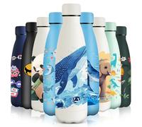 HoneyHolly Gourde Isotherme, Acier Inoxydable 18/8, Bouteille Isotherme, 500ML Sans BPA, Gourde Inox Enfant, Étanche Double Isolation, Bouteille Inox pour Le Camping, Les Écoles, Les Gymnases
