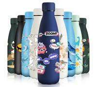 HoneyHolly Gourde Isotherme, Acier Inoxydable 18/8, Bouteille Isotherme, 500ML Sans BPA, Gourde Inox Enfant, Étanche Double Isolation, Bouteille Inox pour Le Camping, Les Écoles, Les Gymnases