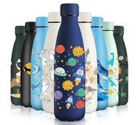 HoneyHolly Gourde Isotherme, Acier Inoxydable 18/8, Bouteille Isotherme, 500ML Sans BPA, Gourde Inox Enfant, Étanche Double Isolation, Bouteille Inox pour Le Camping, Les Écoles, Les Gymnases