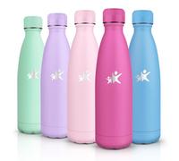 HoneyHolly Gourde Isotherme, Acier Inoxydable 18/8, Bouteille Isotherme, 500ML Sans BPA, Gourde Inox Enfant, Étanche Double Isolation, Water Bottle pour Le Camping, Les Écoles, Les Gymnases