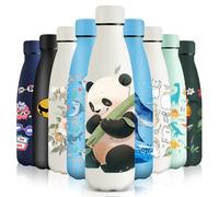 HoneyHolly Gourde Isotherme, Acier Inoxydable 18/8, Bouteille Isotherme, 500ML Sans BPA, Gourde Inox Enfant, Étanche Double Isolation, Bouteille Inox pour Le Camping, Les Écoles, Les Gymnases