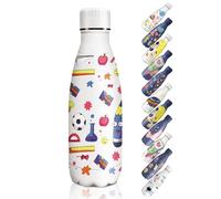 HoneyHolly Gourde Isotherme Enfant, 350ML - Gourde Sport sans BPA, Bouteille Isotherme Réutilisable, Gourde Isotherme, Processus de revêtement en Poudre, Gourde Inox pour École, Bureau, Yoga, Enfant