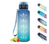 HoneyHolly Gourde, Motivant et Étanche, Gourde 1,5L, Réutilisable, Bouteille D'eau, Marqueur Horaire, Water Bottle pour La Salle de Sport, Le Travail, Le Camping, La Randonnée
