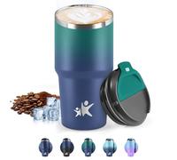 HoneyHolly Mug Isotherme 600 ML, Réutilisable, Tasse Isotherme pour Café, Acier Inoxydable 304, Emporter, Anti-fuite, Double Paroi, Étanche Gobelet de Voyage pour Café Chaud et Froid, Lait et Thé