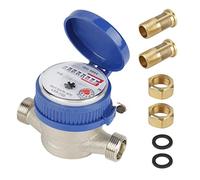 Honeyhouse Débitmètre d'eau 15 mm à débit unique pour usage domestique avec raccords 1,27 cm pour jardin et maison