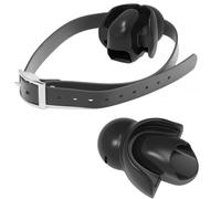 Honeylust Bâillon BDSM en silicone avec fixation de la langue & embout buccal - Gag bouche SM réglable en similicuir - Jouet sexuel de bondage pour les esclaves & les sessions fétichistes - Unisexe