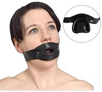 Honeylust Bâillon de bouche en latex BDSM avec surface de morsure douce & langue - Gag élastique de bouche en caoutchouc SM - sextoys chauds pour esclaves - Bondage Sessions Fétiches