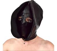 Honeylust Masque Double Bondage Fétiche - Masque BDSM Similicuir Fermeture