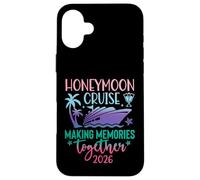 Honeymoon Cruise 2026 Just Married Matching Couples Vacation Coque pour iPhone 16 Plus