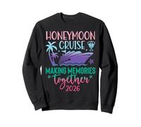 Honeymoon Cruise 2026 Just Married Matching Couples Vacation Sweatshirt