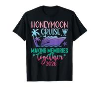 Honeymoon Cruise 2026 Just Married Matching Couples Vacation T-Shirt