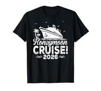 Honeymoon Cruise for Matching Couples 2026 Just Married T-Shirt