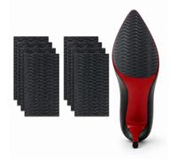 Honeyone 8 Pcs Semelles Antidérapantes Transparentes pour Chaussures | Film Adhésif en Silicone, Surface Texturée à Découper pour Talons, Bottes, Chaussures Plates et Usage Quotidien