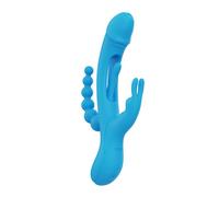 HoneyPlayBox - Trilux Kinky Finger Vibromasseur Rabbit - Bleu