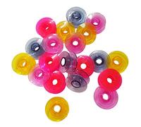 Honeysew bobines Vert d'eau coloré bobines avec trou de filetage pour Husqvarna Viking4123078-g, 4131825-45,4125615-45 Couleur Bobine water colored bobbins(20pcs)