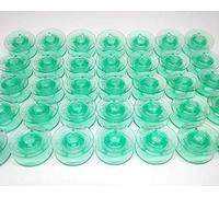 HONEYSEW Bobines Vert transparent pour Viking Husqvarna White Home #4125615-45#4123078-G pour Husqvarna Viking Rose Designer Platinum Lily Series 100 bobines vertes.