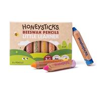 Honeysticks Little Learner Crayons de Couleur Jumbo (Lot de 8), Crayons de Couleur Enfant avec Noyau en Cire d'Abeille, Faciles à Saisir, Coloris Vifs, Coloriage et Dessin pour Enfants de 1 à 4 Ans