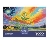 Honeysuckle Flower Puzzles 1000 Pièces Cadeau Unique Jeu Éducatif Challenge Toy À De Qualité Supérieure Peinture Art pour Adultes Et Enfants 70x50cm/1000pcs
