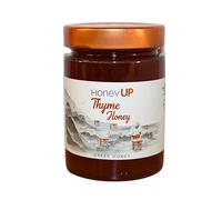 HoneyUP Miel Grec de Thym des Îles de la Mer Égée du Sud - Pot de 450 g - Miel Brut Naturel, Riche en Saveurs et Nutriments, Récolté au Début de l’Été