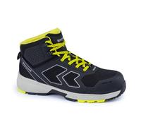 Honeywell Agile Runner Mid Jaune 6250124 S3 SRC ESD Chaussures de Sécurité Industrielles Unisexes, Indicateurs d'usure, Semelle Extérieure en Caoutchouc, Pointure 38, 6250124-38