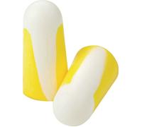 Honeywell Howard Leight Bilsom 303S Bouchons d'Oreille à Usage Unique en Mousse Polyuréthane, Taille S, Jaune et Blanc, SNR 33 dB, 1005074 (Boîte de 200 Paires)
