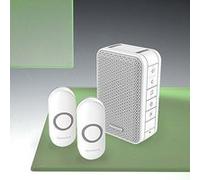 Honeywell Dc313nfb Série 3 Portable Sonnette avec deux repousse - Blanc Blanc G