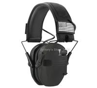 Honeywell DulElectronic Shooting Earmuff,Anti-bruit,Sauna,Téléphone,Amplification du son,Protection auditive,Casque,Pliable - Type WK-Black #A