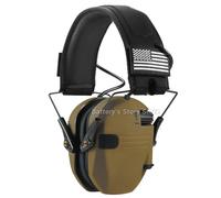 Honeywell DulElectronic Shooting Earmuff,Anti-bruit,Sauna,Téléphone,Amplification du son,Protection auditive,Casque,Pliable - Type WK-Desert #A