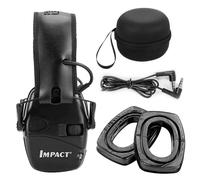 Honeywell DulElectronic Shooting Earmuff,Anti-bruit,Sauna,Téléphone,Amplification du son,Protection auditive,Casque,Pliable - Type Black-ear pads-case #A
