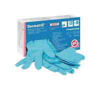 Honeywell Gant jetable Dermatril 740 taille 9 bleu nitrile EN 374, EN 455 cat...