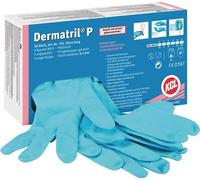 Honeywell Gant jetable Dermatril P 743 taille 11 bleu nitrile EN 374, EN 455 ...