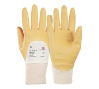 Honeywell Gants Monsun 105 taille 8 curry tricot de coton avec nitrile EN 388 cat. II Quantité:10