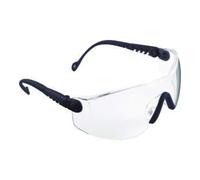 Honeywell Op-Tema Lunettes de Sécurité à Branches Mono-Ecran avec Monture Noir, Oculaire Incolore en Polycarbonate Anti-Rayures, Pont de Nez Réglable, 1000016 (1 Pièce)