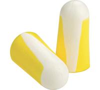 Honeywell Howard Leight Bilsom 303S Bouchons d'Oreille à Usage Unique en Mousse Polyuréthane, Taille S, Jaune et Blanc, SNR 33 dB, 1005074 (Boîte de 200 Paires)