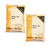 Honeywell Howard Leight Sachet de Bouchons d'Oreille à Usage Unique Bilsom 303L, Taille L, SNR 33 dB, Forme Cylindre, Jaune et Blanc, Utilisation en Construction, 1006186 (200 Paires)