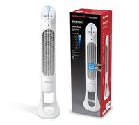 Honeywell Ventilateur tour HYF260E4 QuietSet - ultra silencieux, 5 vitesses, télécommande - Blanc