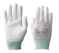 Honeywell KCL Camapur® Comfort 616+ Gants de Protection Mécanique, Lavables, Blancs, En Polyuréthane et Polyamide, Respirants, Taille 09, 061609941E (Sac de 10 Paires)