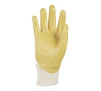 Gants Sahara 100 T. 7 jaune tricot de coton avec nitrile EN 388 cat. II Quantité:10