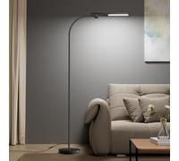 Honeywell Lampadaire LED Touch Dimmable Col de Cygne Salon Lecture 77" Noir