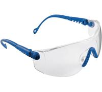 Honeywell Lunettes de protection Optema 1004949 – monture bleue, verres transparents anti-buée