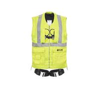 Honeywell Miller H500 Harnais de Securité Modèle Haute Visibilité HVY1, Taille 1, Anneau D Métallique, Boucles aux Cuissardes Automatiques, Léger, Ergonomique et Respirant, Poids Net 2.28 kg, 1036123