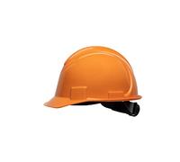 Honeywell North Short Brim NSB20003E Casque de Sécurité à Bord Court, Orange, Non Ventilé, Mécanisme à Double Verrouillage, Suspension à Cliquet à 4 Points, Polyéthylène Haute Densité (1 Pièce)