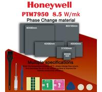 Honeywell PTM7950 Pad à changement de phase 8.5W/mk, Matériau de graisse thermique pour refroidissement CPU/GPU, Pâte conductrice thermique en silicone 80X160