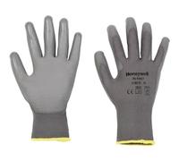 Honeywell PU First Grey Gants de Manutention Légère et Moyenne Pour Usage Général, Tricoté en Polyamide Gris, Calibre 13, Longueur 25 cm, Taille 07, 2100250-07 (Pack de 10 Paires)