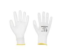 Honeywell PU First White Gants de Sécurité pour Usage Général 2132255, Nylon, Calibre 13, Dextérité Classe 5, Taille 7S, 2132255-07 (Lot de 10 Paires)