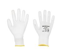 Honeywell PU First White Gants de Sécurité pour Usage Général 2132255, Nylon, Calibre 13, Dextérité Classe 5, Taille 6XS, 2132255-06 (Lot de 10 Paires)