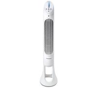 Honeywell - Ventilateur colonne oscillant pour toute la pièce Honeywell QuietSet (5 vitesses, oscillation à 80 °, fonction minuterie, voyants automatiques et télécommande) HY260