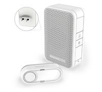 Honeywell Sonnette sans fil avec bouton poussoir 150M de portee blanc - DC311SP2